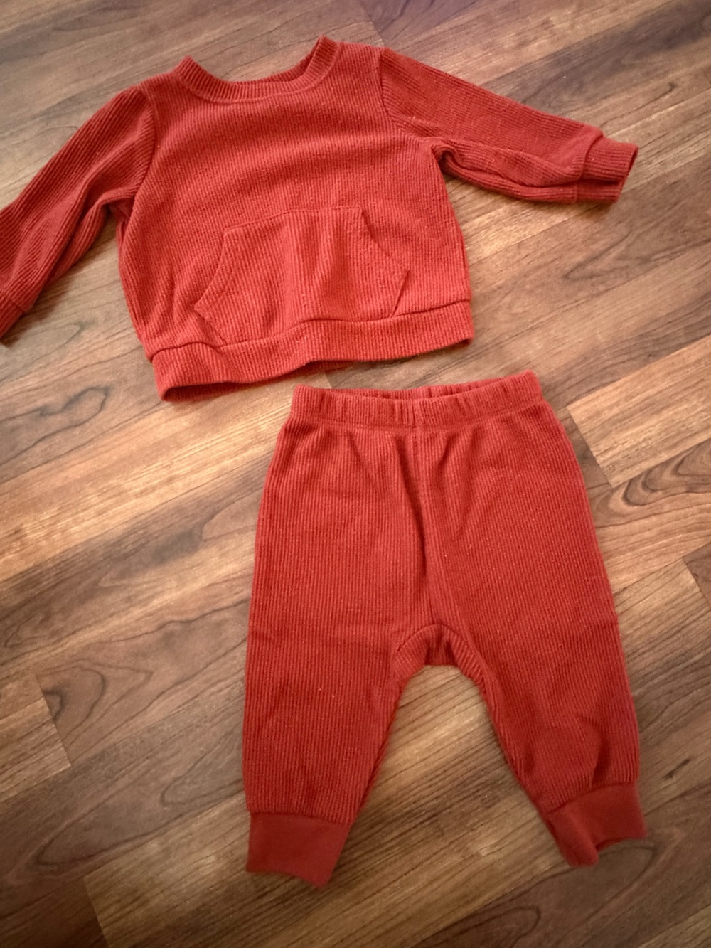 Cat & Jack Ribbed Jogger Set in Rust